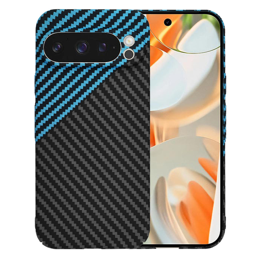 Capa para Google Pixel 9 Pro, Techsuit, Carbonite FiberShell, Preto Azul
