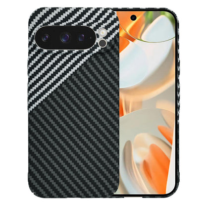 Capa para Google Pixel 9 Pro, Techsuit, Carbonite FiberShell, Preto Cinzento