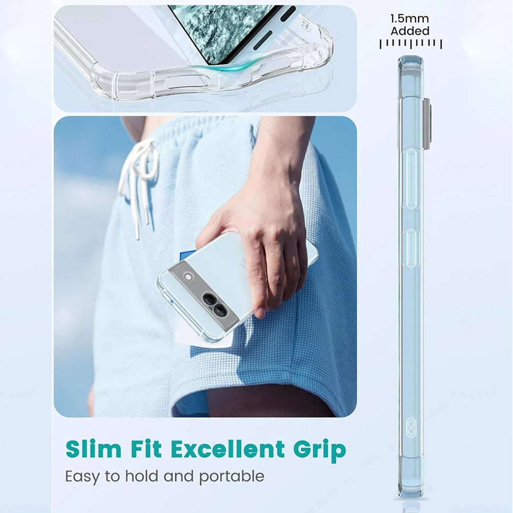 Capa para Google Pixel 9 Pro, Techsuit, Shockproof Clear, Transparente