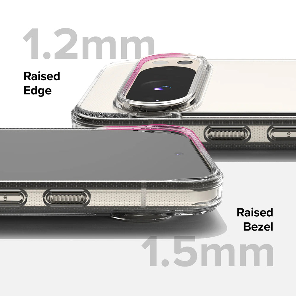Capa para Google Pixel 9 Pro XL, Ringke, Fusion, Transparente