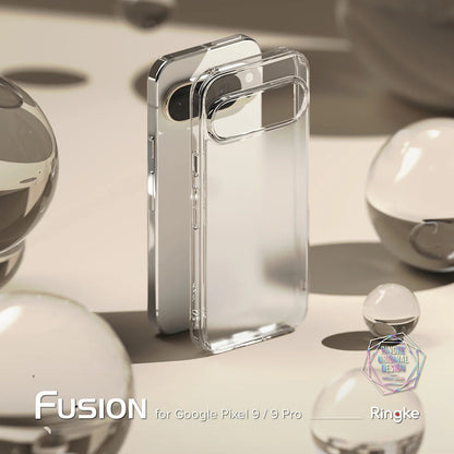 Capa para Google Pixel 9 Pro XL, Ringke, Fusion, Transparente Fosca