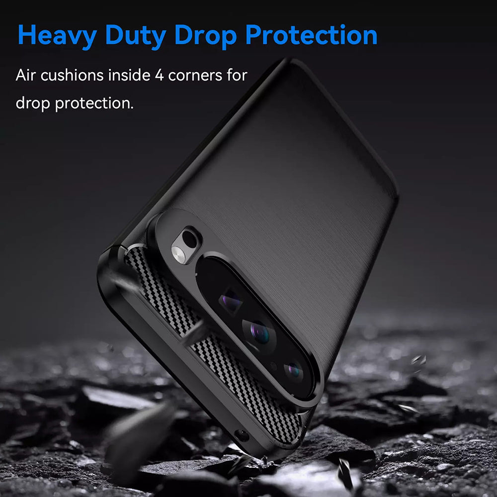 Capa para Google Pixel 9 Pro XL, Techsuit, Carbono, Azul