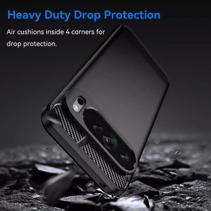 Capa para Google Pixel 9 Pro XL, Techsuit, Carbono, Azul
