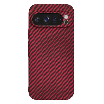 Capa para Google Pixel 9 Pro XL, Techsuit, Carbonite FiberShell, Vermelha