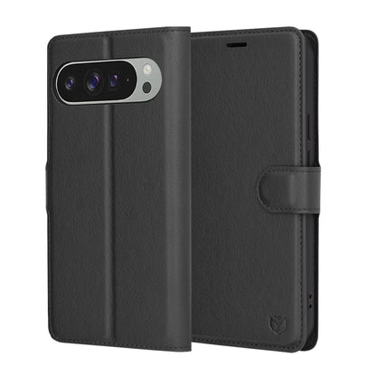 Capa para Google Pixel 9 Pro XL, Techsuit, Leather Folio, Preta