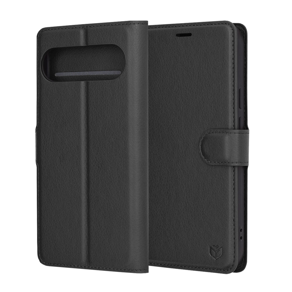 Capa para Google Pixel 9 Pro XL, Techsuit, Leather Folio, Preta