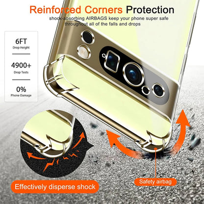 Capa para Google Pixel 9 Pro XL, Techsuit, Shockproof Clear, Transparente