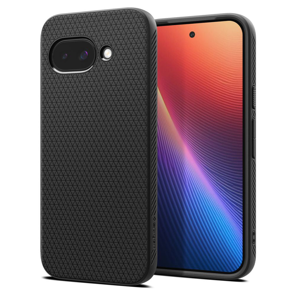 Capa para Google Pixel 9a, Spigen, Liquid Air, Preta Fosca ACS09039
