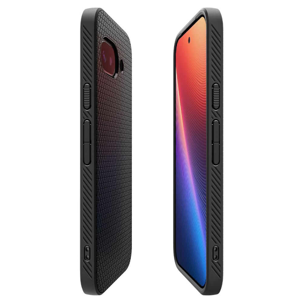 Capa para Google Pixel 9a, Spigen, Liquid Air, Preta Fosca ACS09039