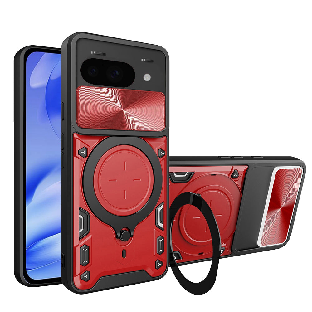 Capa para Google Pixel 9a, Techsuit, CamGuard Pro, Vermelha