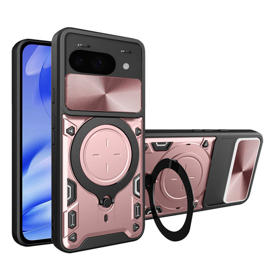 Capa para Google Pixel 9a, Techsuit, CamGuard Pro, Rosa Dourado