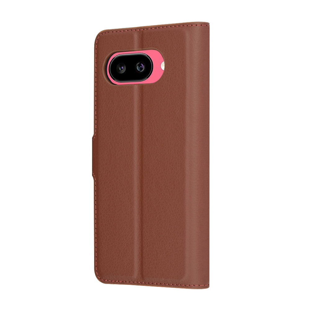 Capa para Google Pixel 9a, Techsuit, Leather Folio, Castanha