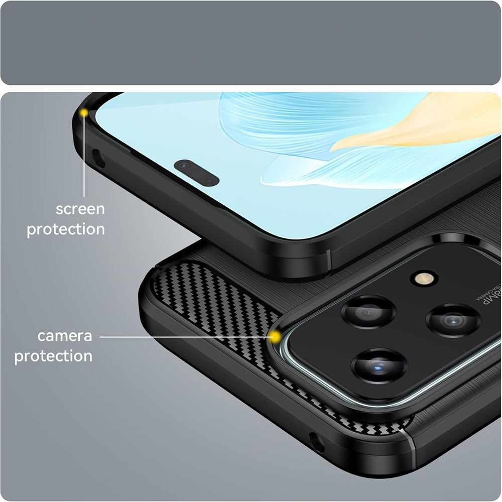 Capa para Honor 200 Lite, Techsuit, Carbono, Preta
