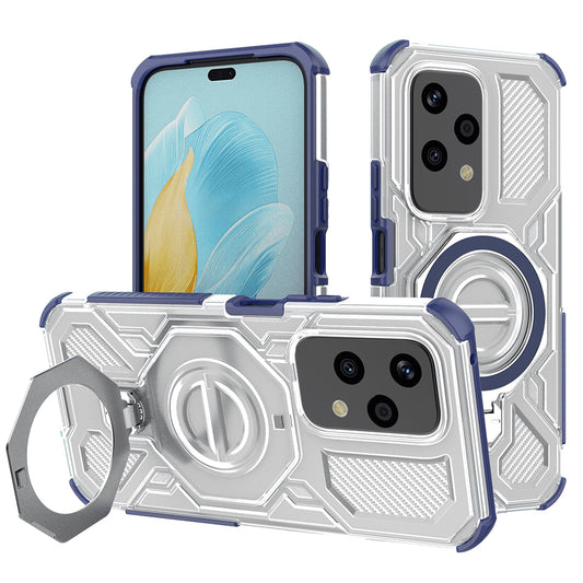 Case for Honor 200 Lite, Techsuit, Carbon Shield Pro, Blue