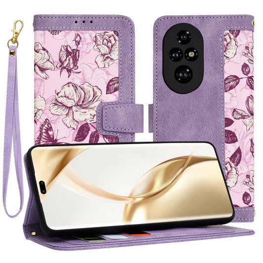 Capa para Honor 200 Pro, Techsuit, FlipCraft, Roxo