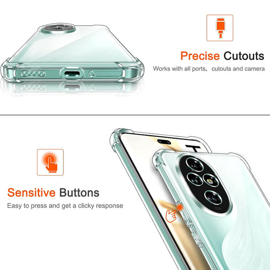 Capa para Honor 200 Pro, Techsuit, Shockproof Clear, Transparente