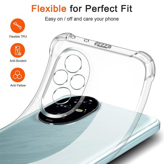 Capa para Honor 200, Techsuit, Shockproof Clear, Transparente