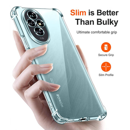 Capa para Honor 200, Techsuit, Shockproof Clear, Transparente
