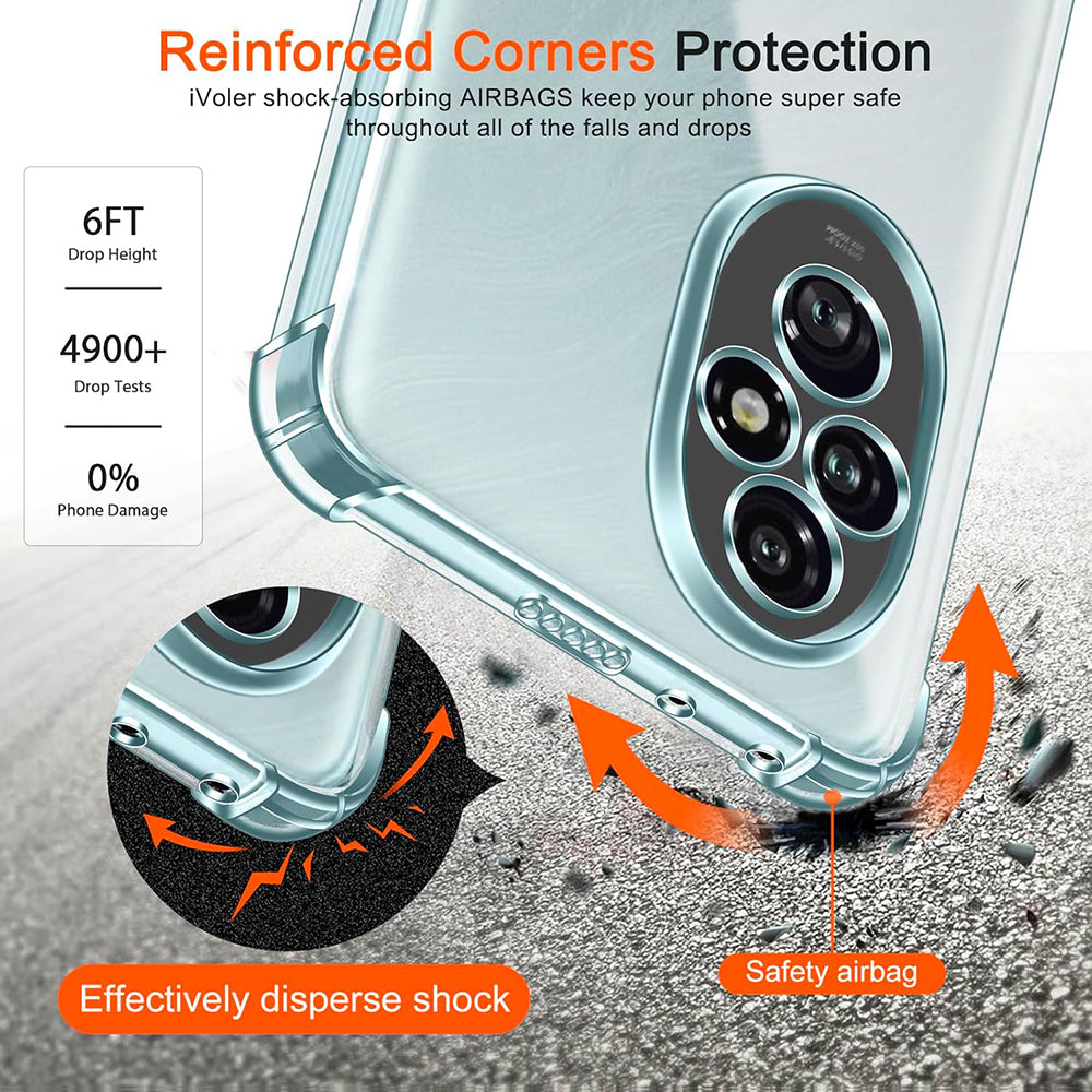 Capa para Honor 200, Techsuit, Shockproof Clear, Transparente