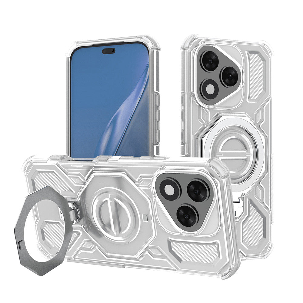 Capa para Honor 400 Lite, Techsuit, Carbon Shield Pro, Branco