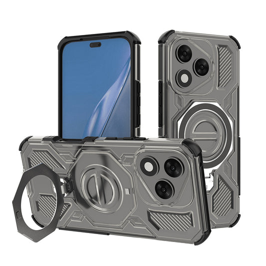 Capa para Honor 400 Lite, Techsuit, Carbon Shield Pro, Fumado