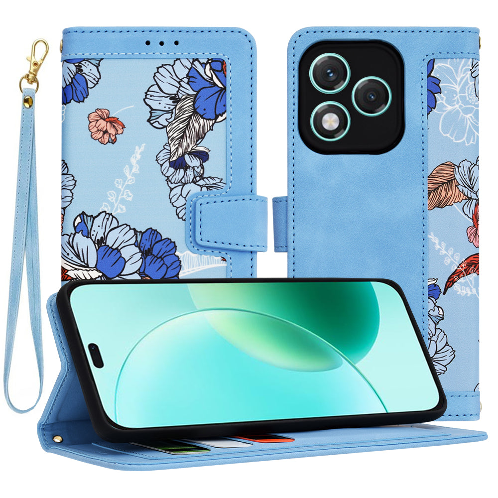 Capa para Honor 400 Lite, Techsuit, FlipCraft, Azul