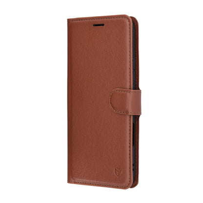 Capa para Honor 400 Lite, Techsuit, Leather Folio, Castanha
