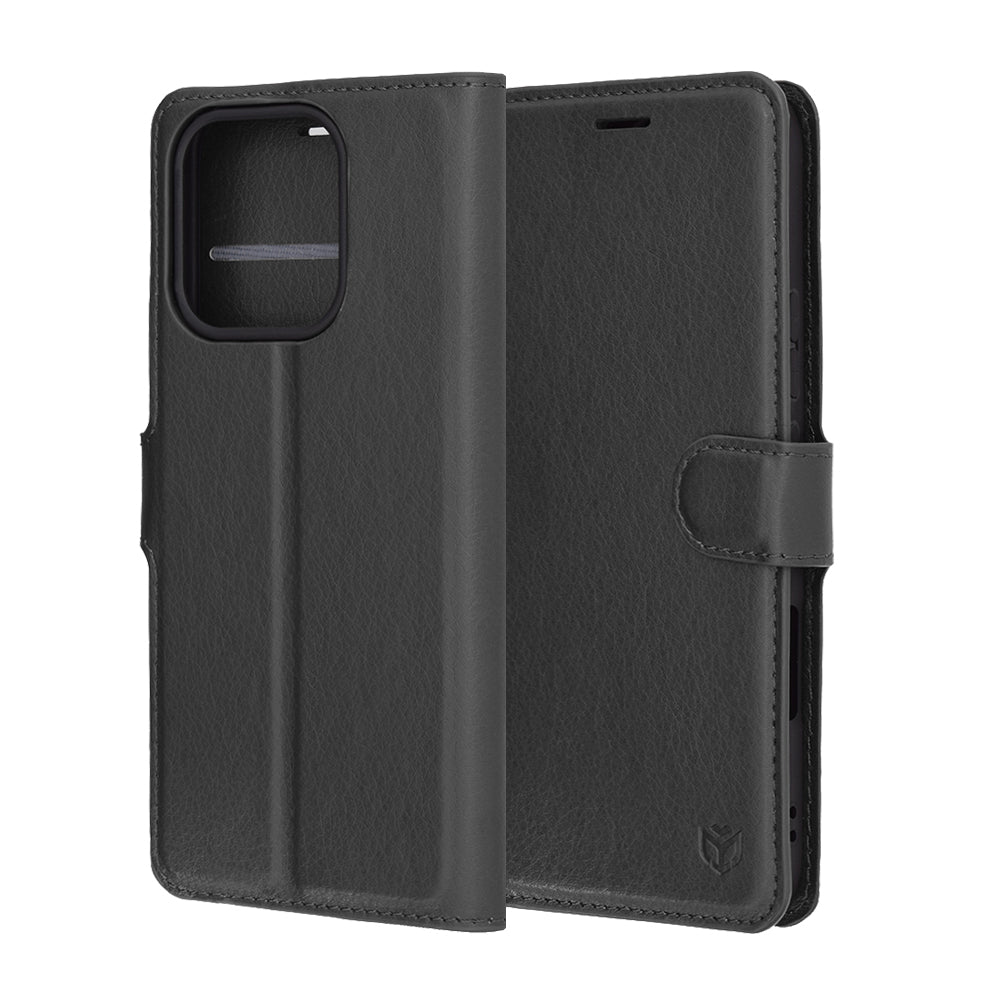 Capa para Honor 400 Lite, Techsuit, Leather Folio, Preta