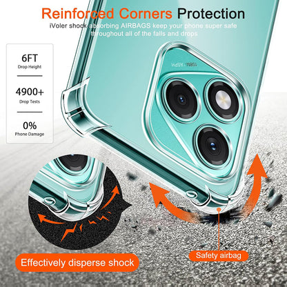 Capa para Honor 400 Lite, Techsuit, Shockproof Clear, Transparente