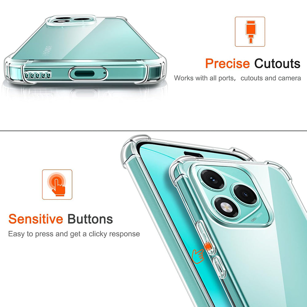 Capa para Honor 400 Lite, Techsuit, Shockproof Clear, Transparente