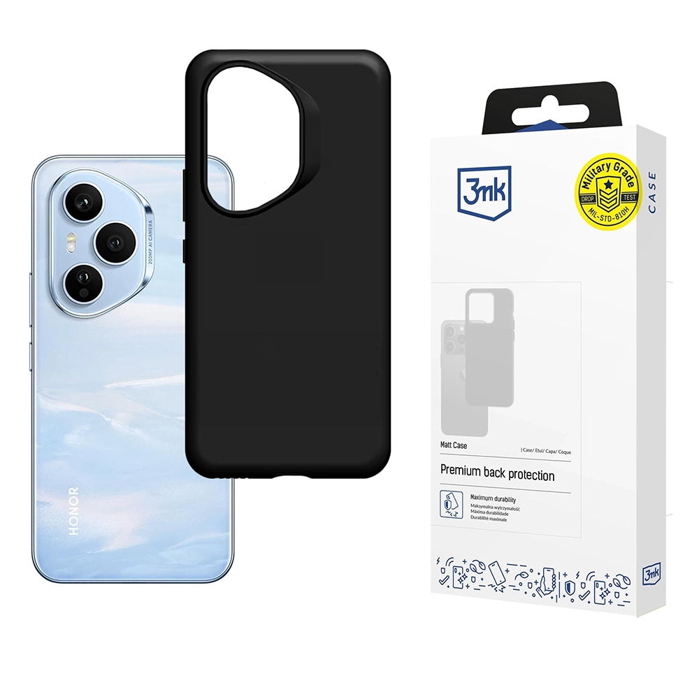 Capa para Honor 400 Pro, 3MK, Preta Mate