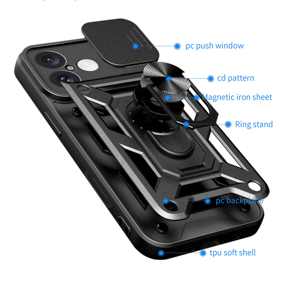 Capa para Honor 400 Pro, Techsuit, CamShield, Azul