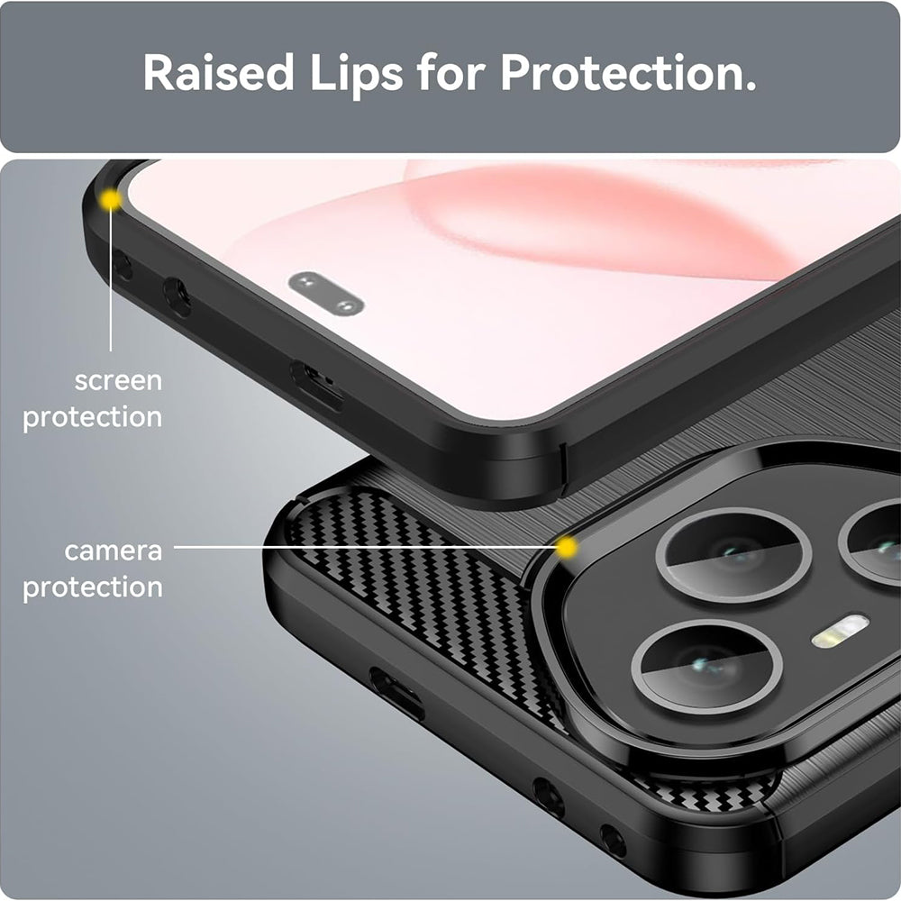 Capa para Honor 400 Pro, Techsuit, Carbono, Preta