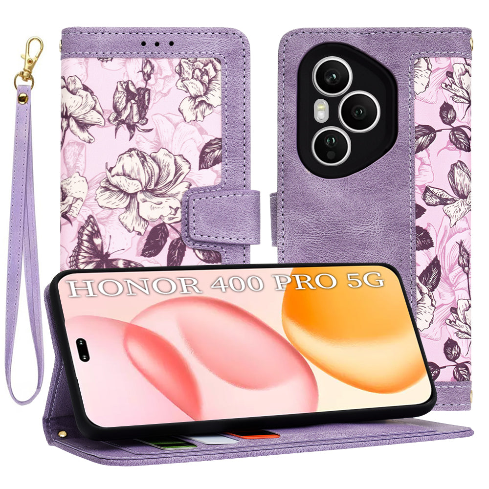 Capa para Honor 400 Pro, Techsuit, FlipCraft, Roxo