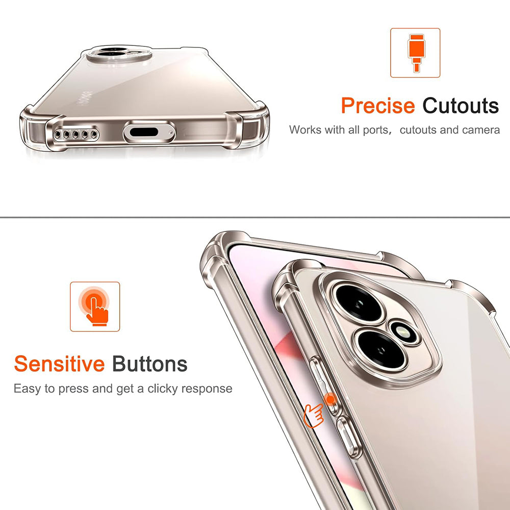 Capa para Honor 400 Pro, Techsuit, Shockproof Clear, Transparente