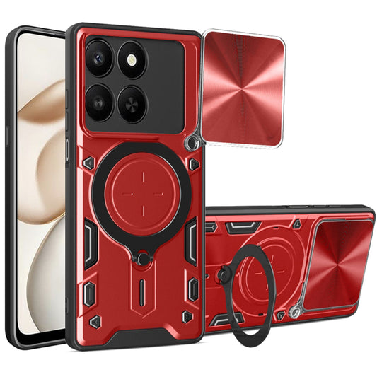 Capa para Honor 400 Smart 4G / X7d 4G / 400 Smart 5G, Techsuit, CamGuard Pro, Vermelha