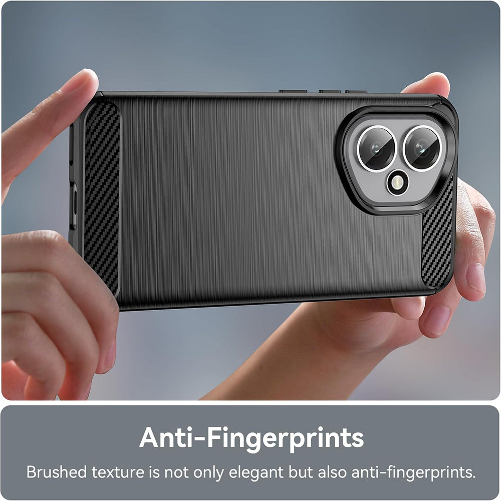 Capa para Honor 400, Techsuit, Carbono, Preta