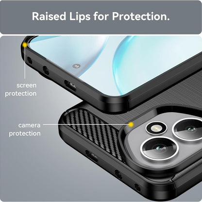 Capa para Honor 400, Techsuit, Carbono, Preta