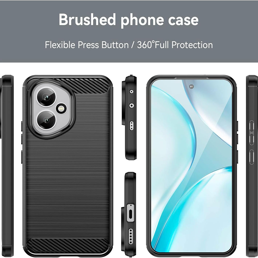 Capa para Honor 400, Techsuit, Carbono, Preta