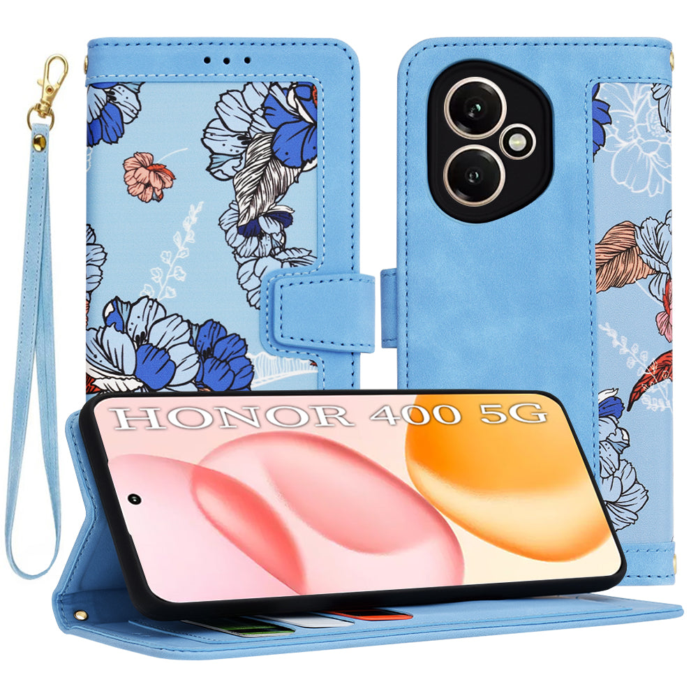 Capa para Honor 400, Techsuit, FlipCraft, Azul