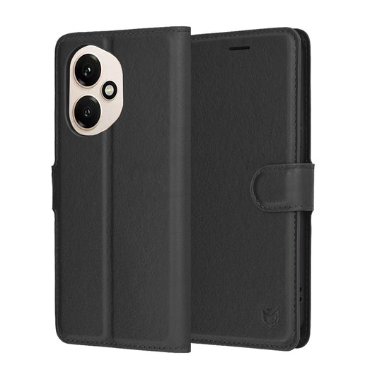 Capa para Honor 400, Techsuit, Leather Folio, Preta