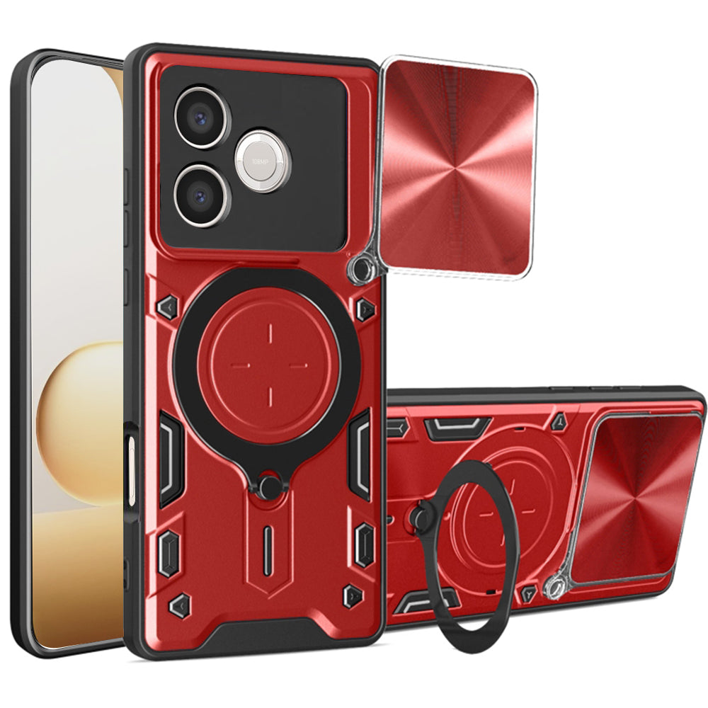 Capa para Honor 600 Lite, Techsuit, CamGuard Pro, Vermelha