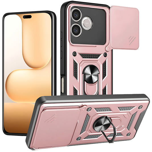 Capa para Honor 600 Lite, Techsuit, CamShield, Rosa Dourado
