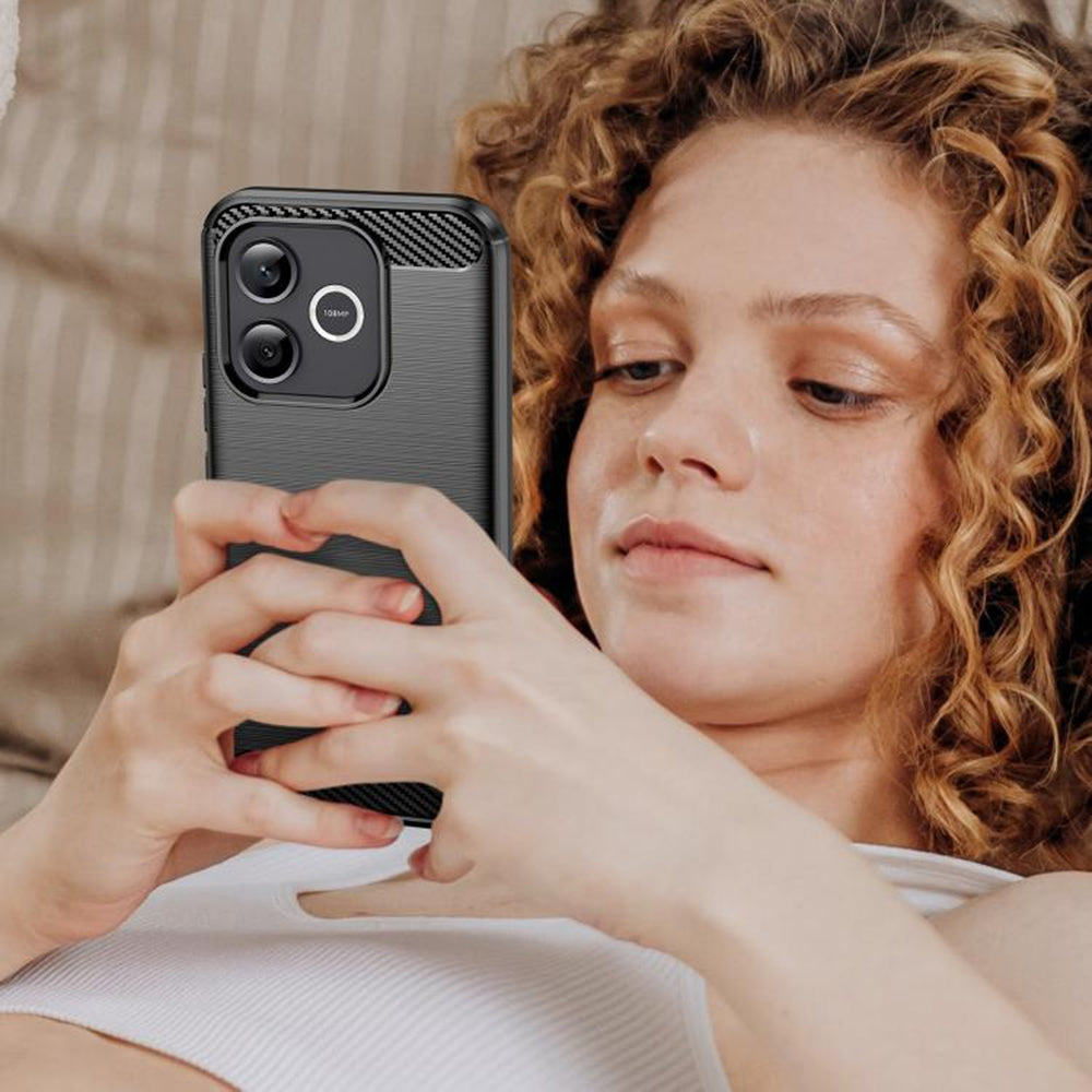 Case for Honor 600 Lite, Techsuit, Carbon, Black