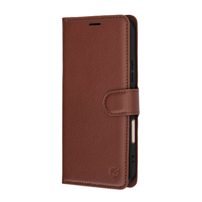 Capa para Honor 600 Lite, Techsuit, Leather Folio, Castanho