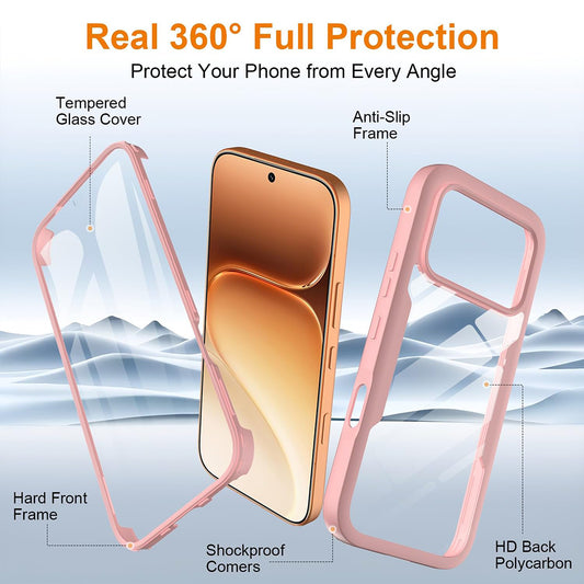 Capa para Honor 600 Pro / 600, Techsuit, ColorVerse 360, Rosa