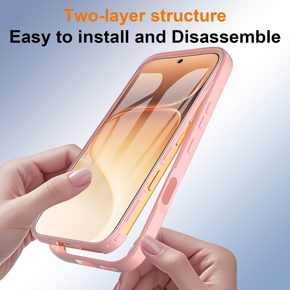 Capa para Honor 600 Pro / 600, Techsuit, ColorVerse 360, Rosa