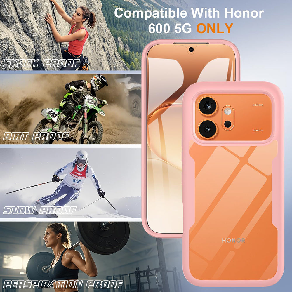 Capa para Honor 600 Pro / 600, Techsuit, ColorVerse 360, Rosa