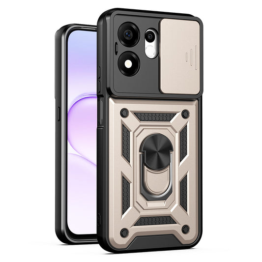 Capa para Honor 600 Smart, Techsuit, CamShield, Dourada