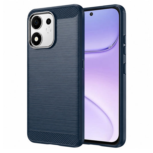 Capa para Honor 600 Smart, Techsuit, Carbono, Azul
